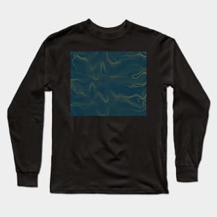 Dynamic wave pattern Long Sleeve T-Shirt